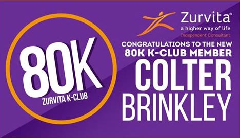 Colter Brinkley earned over $80,000 in one month with the Zurvita Business Opportunity!
